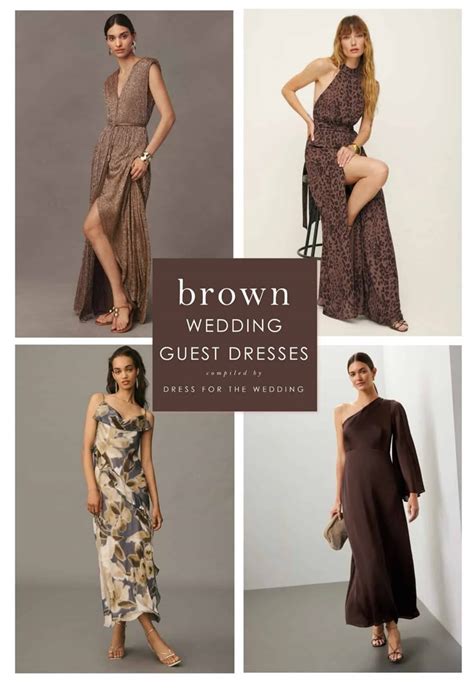 Perfect Brown Wedding Guest Dress Ideas Unveiled
