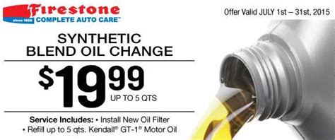 Save Big with Firestone Oil Change Coupon!