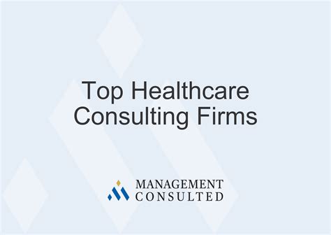 Healthcare Consulting Top