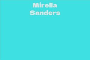 Mirella Sanders: Unveiling Hidden Talents Today
