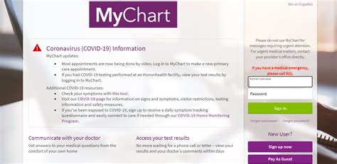 Mychart Honor Health