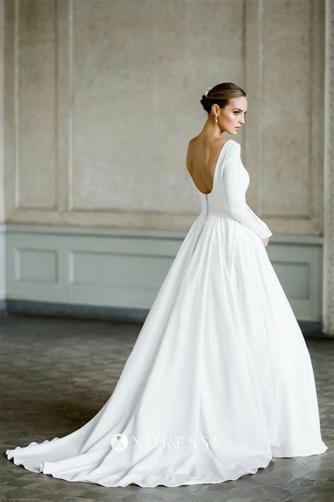 Satin Low Back Wedding Dress: Elegant Choices for Your Big Day