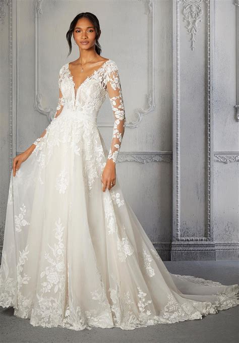 Discover Stunning V Neck Lace Bridal Gowns for Your Special Day