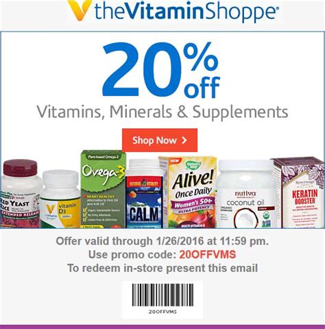 Best Vitamin Shoppe Coupon Code Savings!